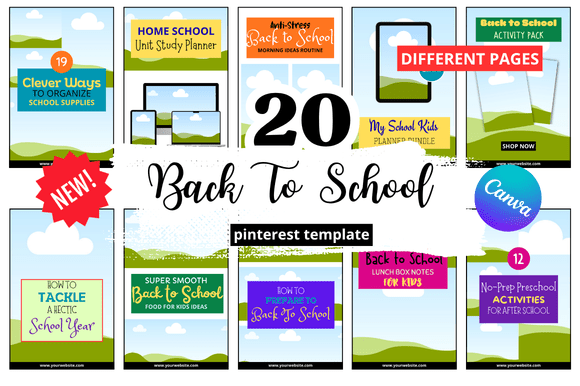 20 Back to School Pinterest Pin: A Strategic Resource for Digital Product Sellers