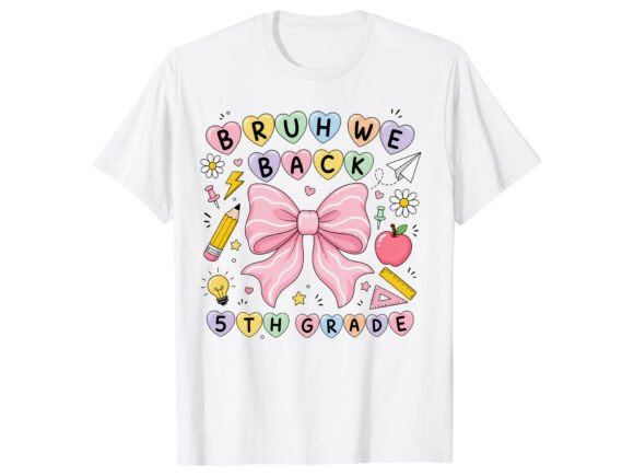 5th Grade Girl Back to School T-Shirt