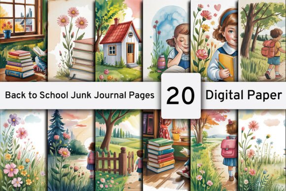 Back to School Junk Journal Pages: A Creative Toolkit for Every Season