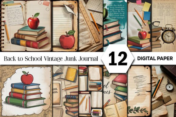 Back to School Vintage Junk Journal