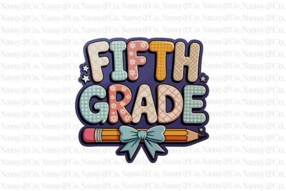 Fifth Grade Pencil Back to School PNG