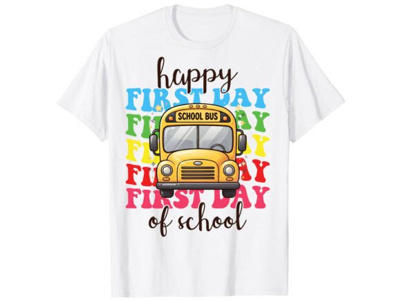 Happy School Bus Back to School T-Shirt: A Design Evaluation