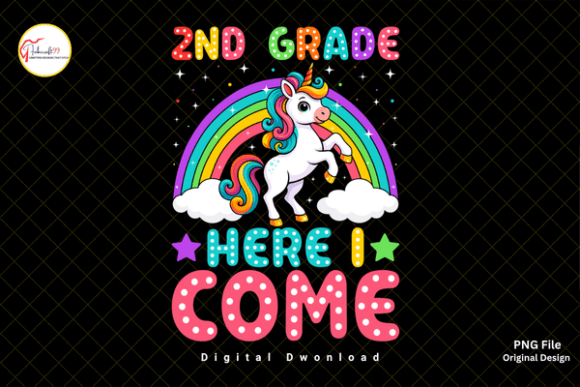 Magical First Days: The Ultimate 2nd Grade Here I Come Unicorn Design