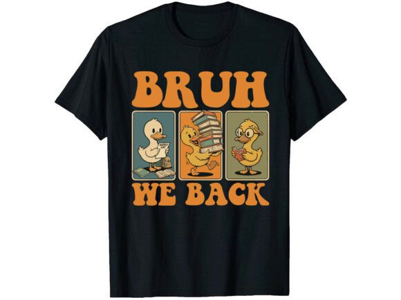 Make a Splash on the First Day with the Bruh We Back Fun Back to School T-Shirt