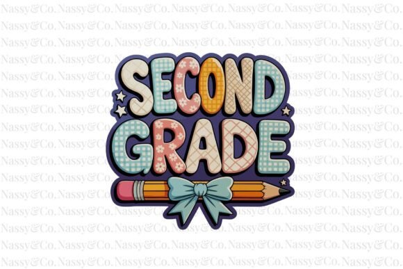 Second Grade Pencil Back to School PNG