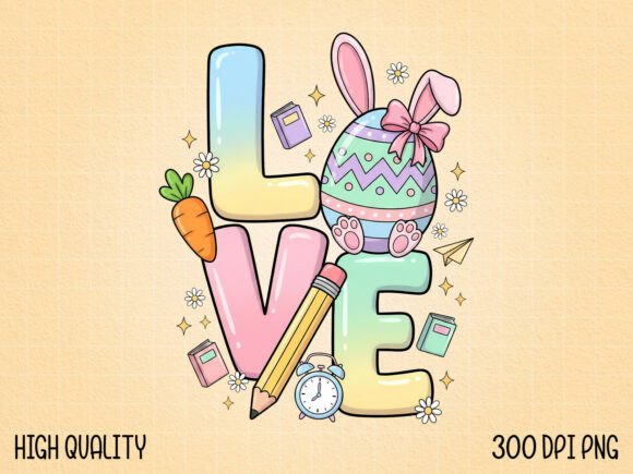 Unleash Your Creativity with the Bunny Egg Back to School Sublimation PNG