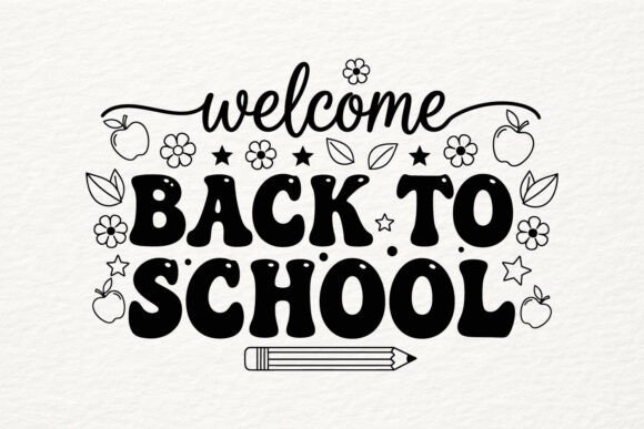 Welcome Back to School SVG Floral